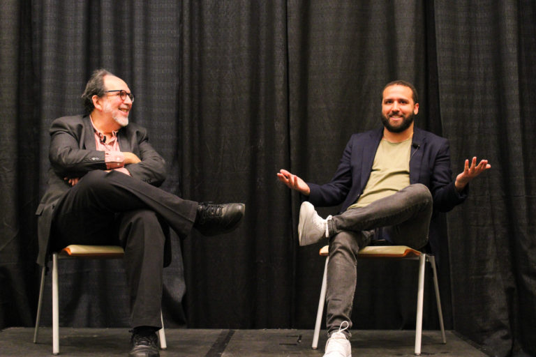 Wes Lowery and Jonathan Kaufman, Director of CAMD’s School of Journalism