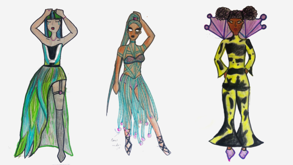 Costume Designs from Six the Musical